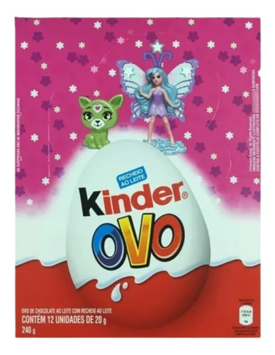 Kinder Ovo Meninos/meninas 20g Kit Com 12 Unidades