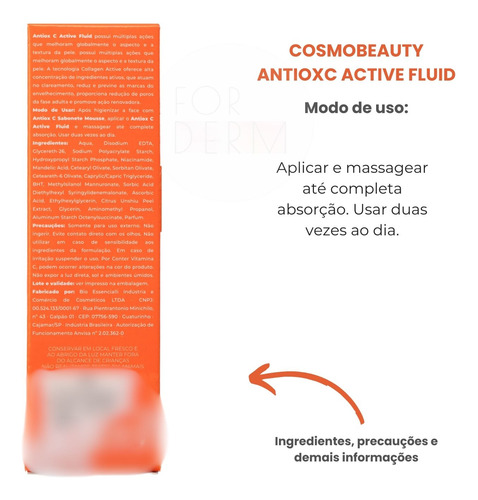 Cosmobeauty Serum Antioxc Active Fluid Vitamina C Pura 30ml