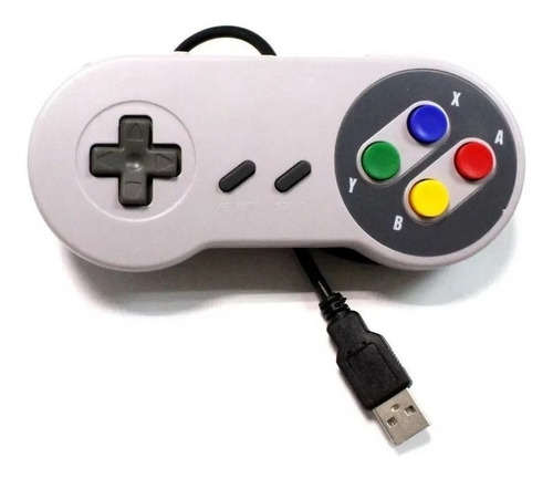 Imagem 3 de 3 de Controle Super Nintendo Usb Joystick Leia Retirada A@