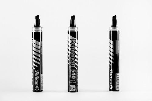 Imagen 4 de 5 de Marcador Pelikan Permanent 540 Industrial (10 U + 2 Gratis)