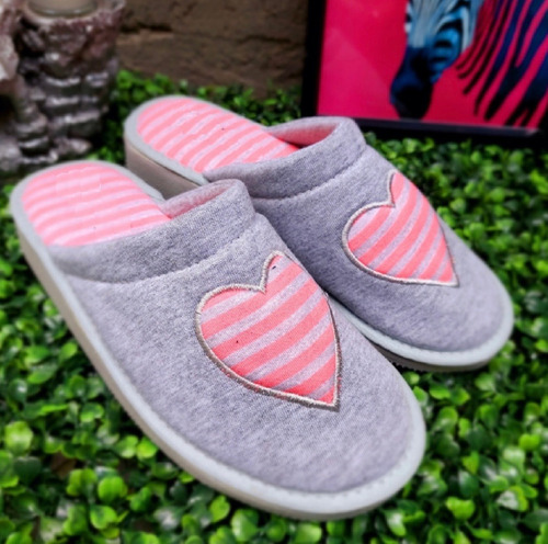 Pantuflas Mujer Algodon Verano Estampadas Love !!! 35a40