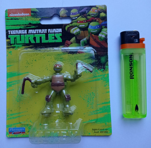 Miniatura Michelangelo 2019 Tmnt Playmates Nickelodeon Ninja (Usado)