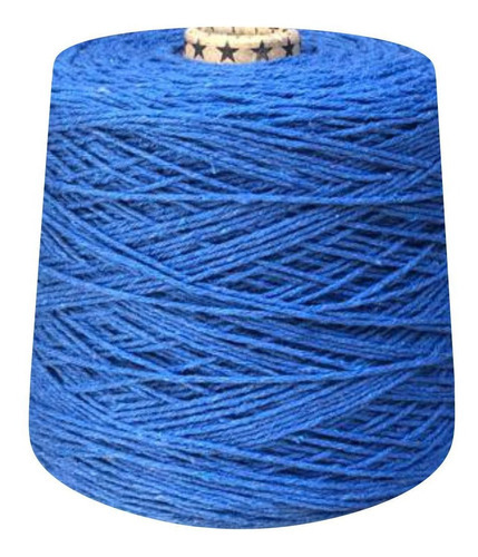 Barbante Colorido Número 6 Fios Para Crochê 1 Kg Prial Cor Azul Royal