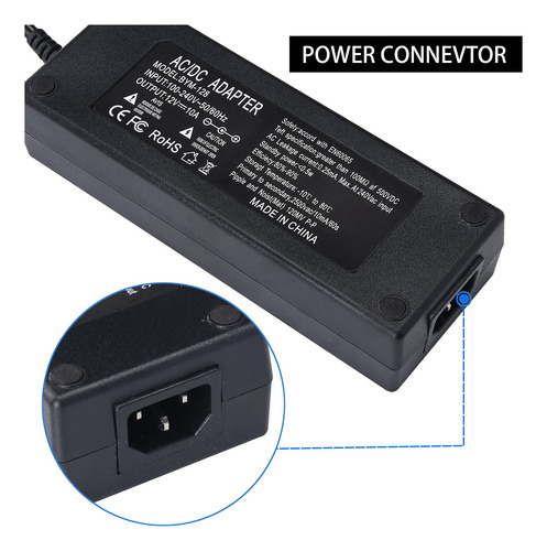 Convertidor Ac A Adaptador De Corriente Para Coche De 12 V,