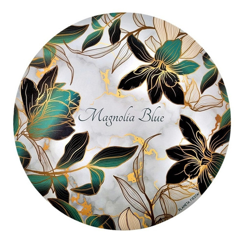 Platos De Sitio De Papel Magnolia Blue X 20u Navidad