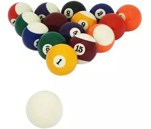 Jogo Bolas De Bilhar Sinuca Numeradas 52mm Snooker - Billiard