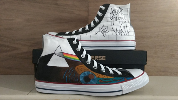 pink floyd converse shoes