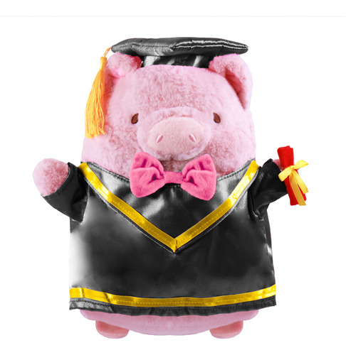 Peluche De Graduación Graduado Cerdo Cerdito Pelucheria