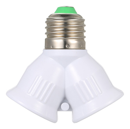Divisor Adaptador De Base De Bombilla Led E27 Macho A Doble