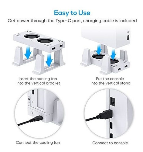 Soporte De Refrigeracion Compatible Con Xbox Series S Blanco