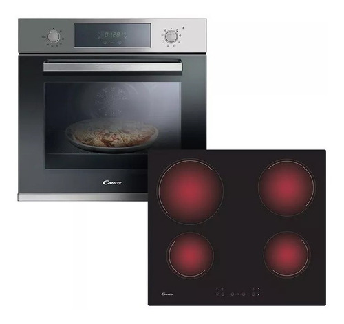 Combo Horno Eléctrico Candy Fcp605xl + Anafe Vitrocerámico