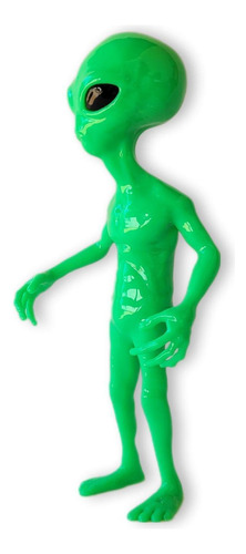 Boneco Alienígena Et Extraterrestre Alien Verde 3d 25cm