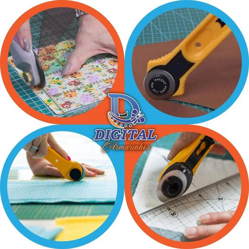 Cortador Circular 45mm P Patchwork, Scrapbook, Papel, Tecido