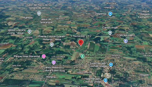 5.5 Hectareas A 5 Minutos De Hohenau Centro