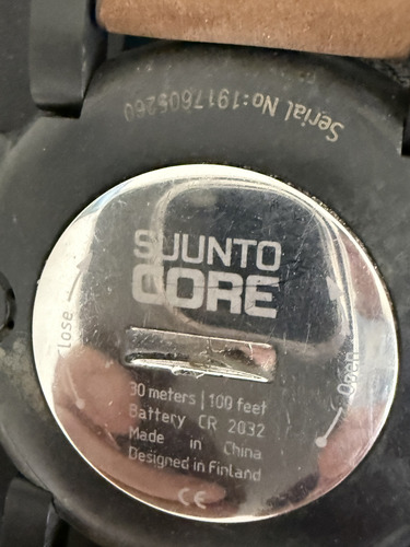 Reloj Deportivo Suunto Core Negro Milanese Chocolate Negro (Usado)