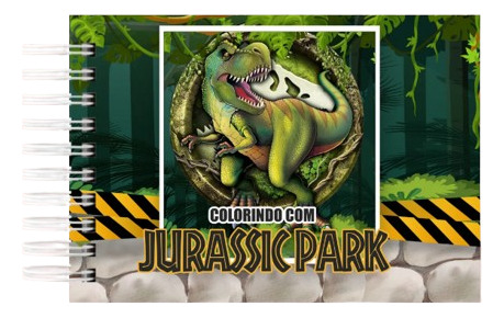 Livro Colorir - Bobbie Goods- Jurassic Park - Desenhos