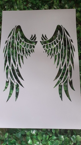 Stencil Alas De Ángel Modelo 2