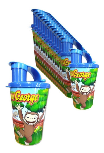 Vaso Pitillo Sorpresa Jorge El Curioso X 12 Termo Infantil