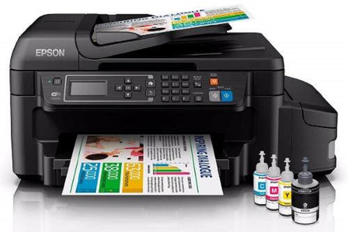 Impresora Multifuncional Epson L575 Red Wifi Fax Tinta Conti
