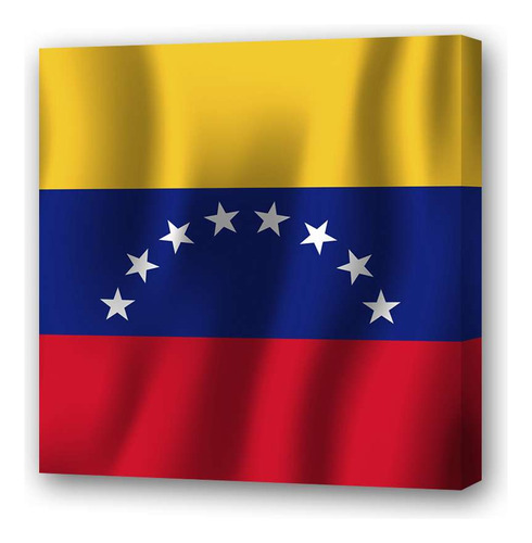 Cuadro 60x60cm Bandera De Venezuela Pais Latinoamerica M1