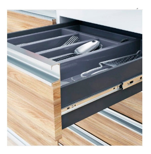 Imagem 2 de 2 de Corrediça Trilho Telescópico Larga 250mm X 45mm Abraplac