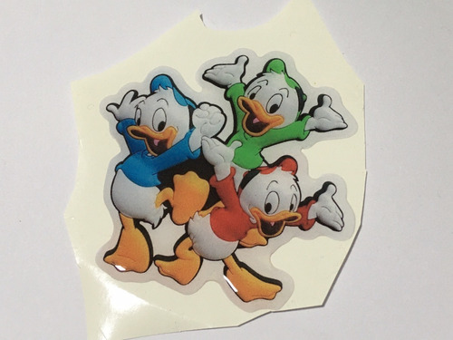 Adesivo Resinado Disney Sobrinhos Pato Donald 9x8,5 Cm