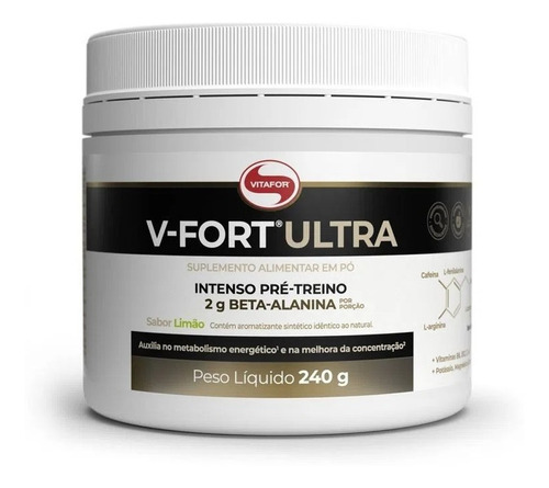 V-fort Ultra Vitafor Sabor Limão 240g