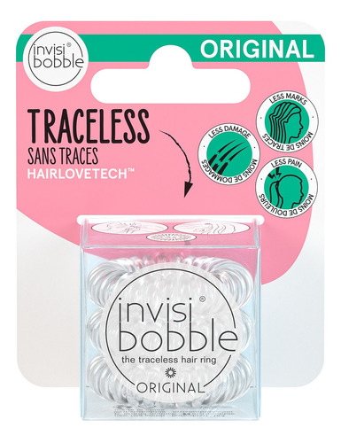 Colet Espiral Invisibobble Original Transparente 3 Un