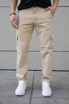 Comprar Jean Beige Liso Baggy Hombre  A