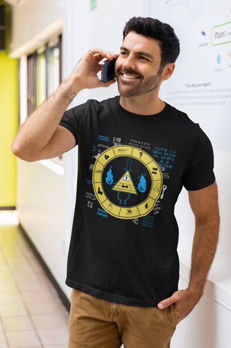 Camiseta Retro Gravity Falls Serie Cartoon Bill Cipher