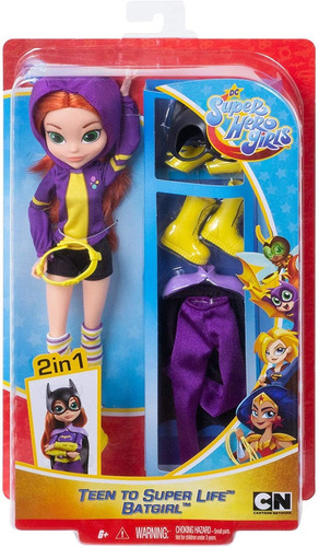 Imagem 1 de 6 de Boneca Dc Batgirl 2 Em 1 - Super Hero Girls - Mattel