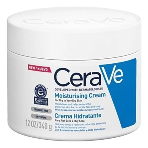  Crema Para  Cuerpo Cerave Crema Hidratante En Pote De 340