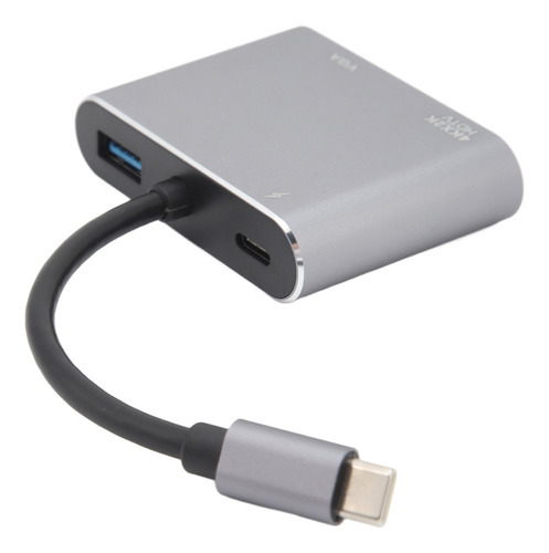 Hub 4 En 1 Tipo C, Interfaz De Pantalla Hd 4k Vga Usb3.0 Mul