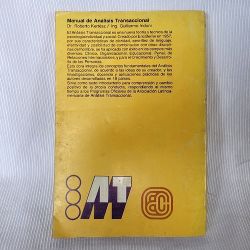Imagen 3 de 9 de Manual De Analisis Transaccional R Kertesz G Induni Conantal