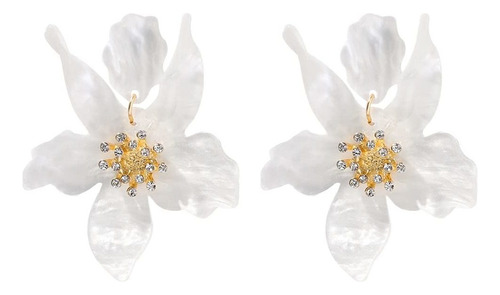 Aretes De Tuerca Estilo Boho Para Mujer, De Flor Elegante C.