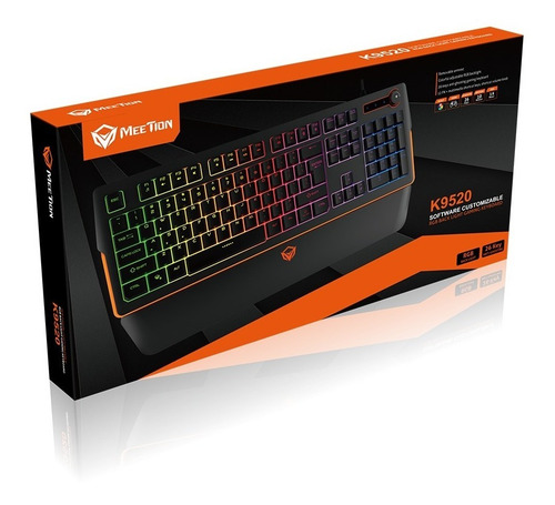 Imagen 7 de 7 de Teclado gamer Meetion K9520