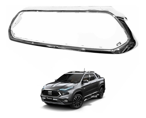 Moldura Cromada Grade Fiat Toro 22/ 100263321