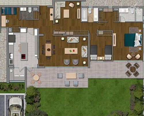 Departamento En Venta De 3 Dorm. En Lo Barnechea