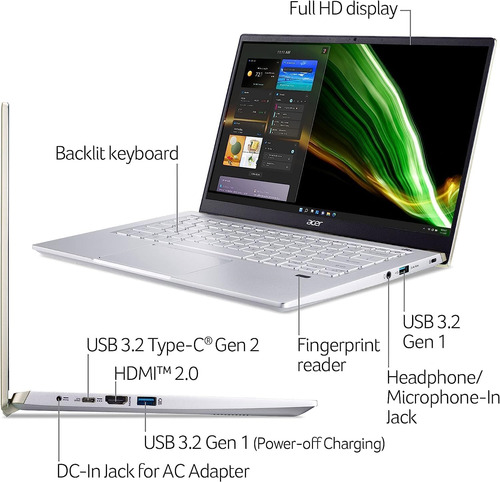 Laptop Acer Swift X 2023 14 Ryzen 5 5600u 8gb Ram 1tb Ssd