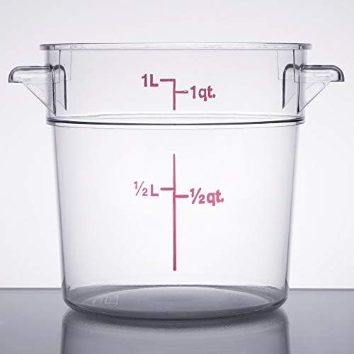 Cambro Rfscw1135 Contenedor De Almacenamiento Redondo Transp