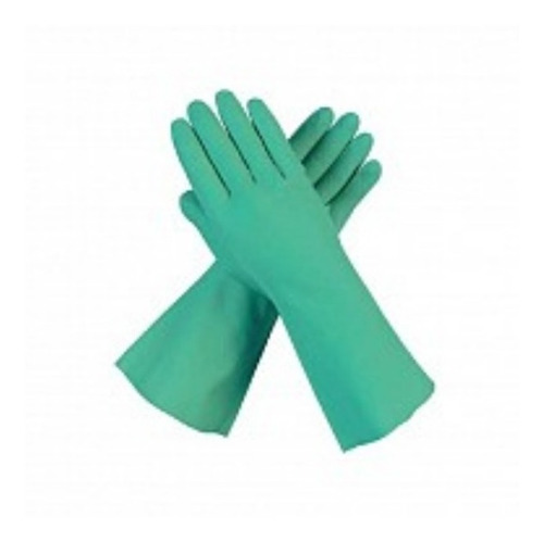 Guantes De Acrilo Nitrilo Verde Liviano Industria Química 