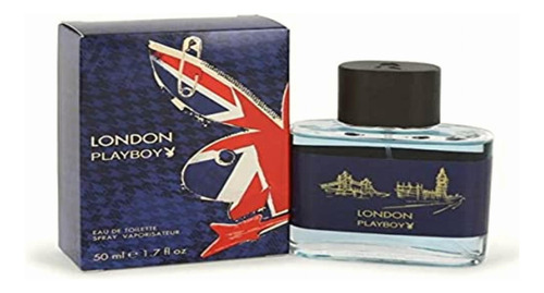Playboy London Eau De Toilette Spray For Men, 3.4 Ounce