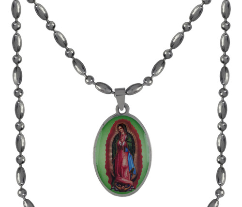 Dije Virgen De Guadalupe 3,5cm + Cadena De 70cm