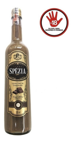 Cachaça Spézia Luiz Alves 500ml - Licor Fino De Chocolate