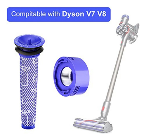 Paquete De 4 Filtros Para Dyson V7, V8 Animal Y V8 Absolutea