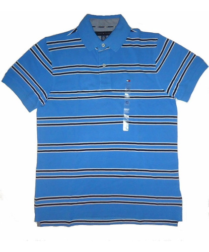 Polera Tommy Hilfiger Celeste / Azul, Talla Xs / Rabstore