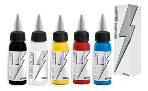 Kit Com 5 Cores Easy Glow Electric Ink Original