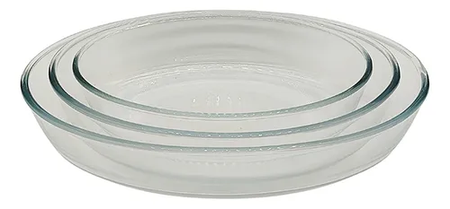 comprar Asadera De Vidrio Oval P\u002F Microondas Horno Set X3 Tamaños