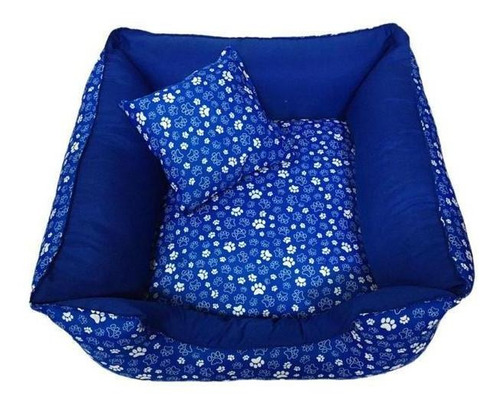 Cama Pet 70 X 70 Cm Cachorro Gato Fundo Antifriagem Patinhas