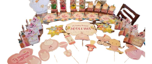 Kit Baby Shower Angel Novia De Stitch Imprimible